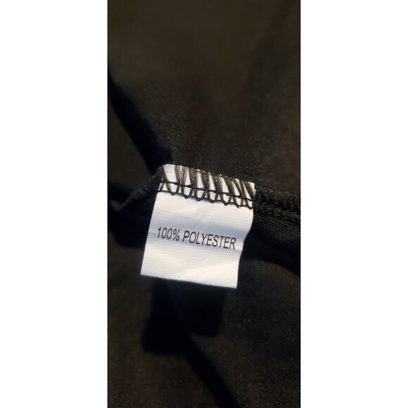 UNBRANDED DRESS BLACK SHORT SLEEVE POLYESTER POCKETS SIZE 5X(4X) - Picture 6 of 7